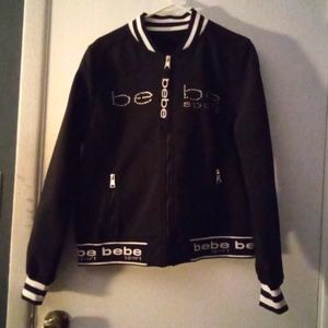 Black bebe jacket with rhinestones
